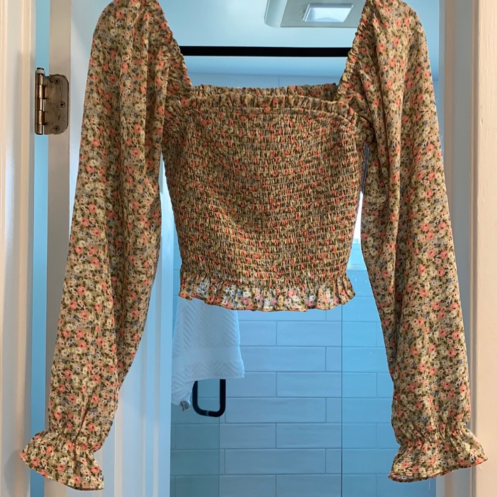 Floral crop top